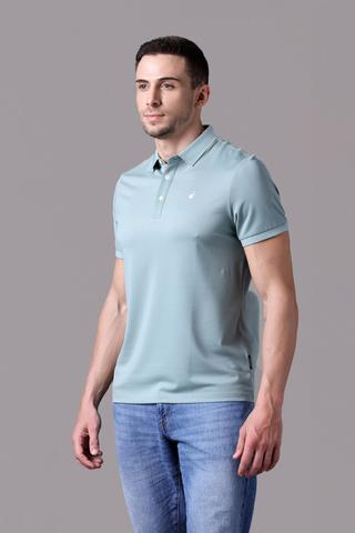 Áo Polo Unisex Jockey poly modal in logo Half Boy - J4033Xanh lá