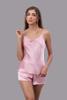 Bộ short nữ Vera satin trơn hai dây - V0759