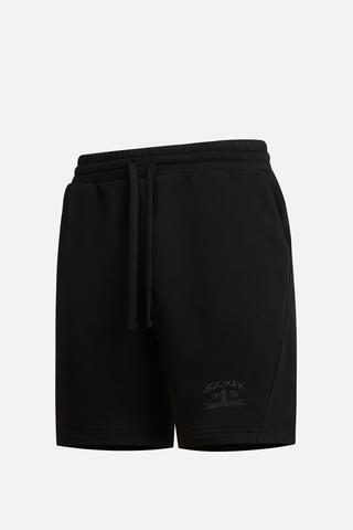 Quần short Nam Jockey thun da cá thêu logo - J4092Đen