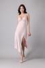 Đầm dài Vera by Chipu satin trơn phối ren - C0044