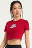 Áo crop top nữ Marvel cotton in điểm - D0009