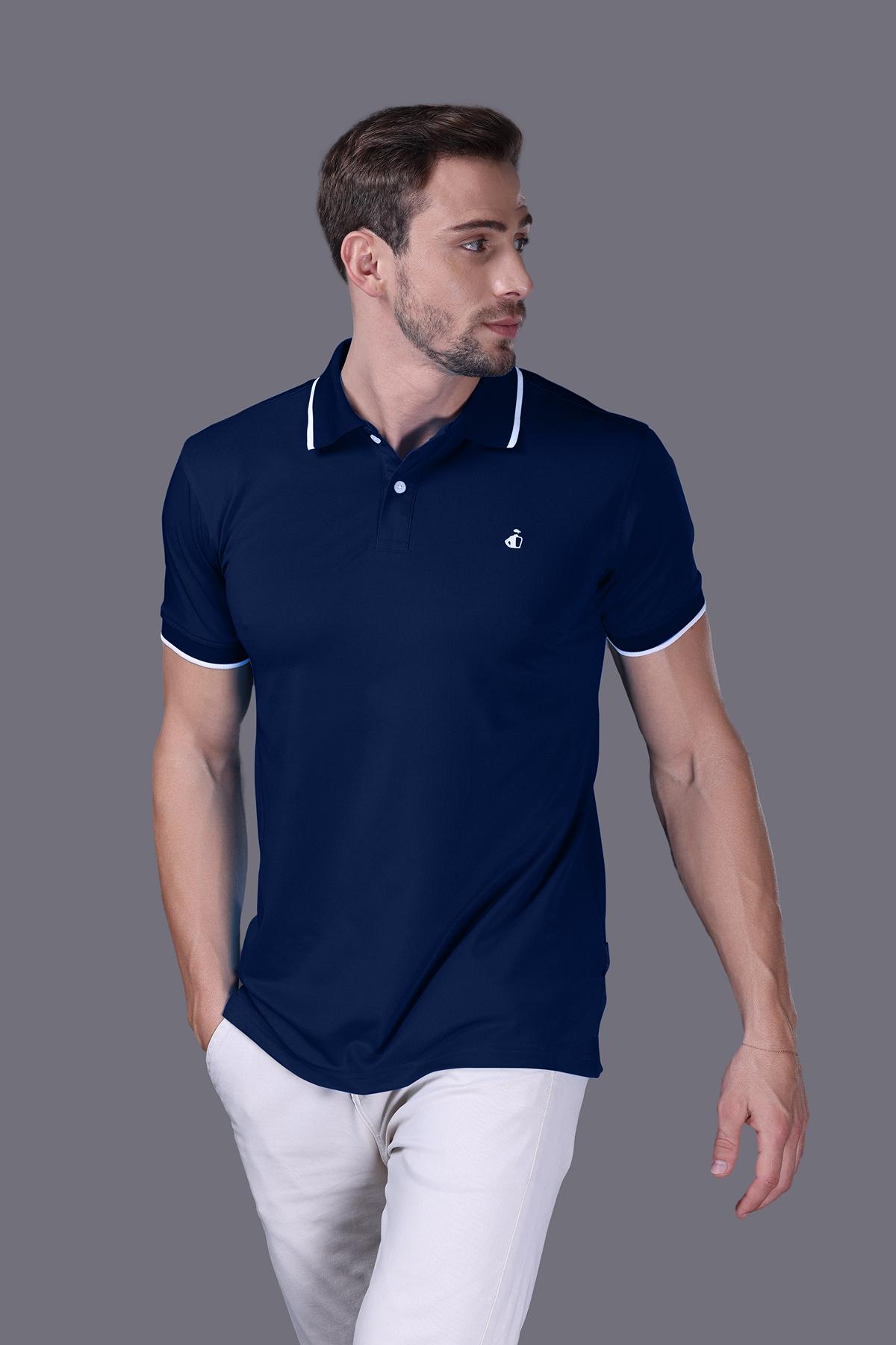 Áo Polo Nam Jockey poly quickdry thêu logo Half Boy - J1313
