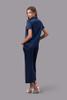 Bộ pijama dài nữ Vera satin trơn tay ngắn - V0762