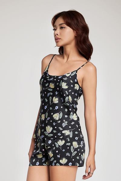 Bộ short nữ Vera satin in - V0644