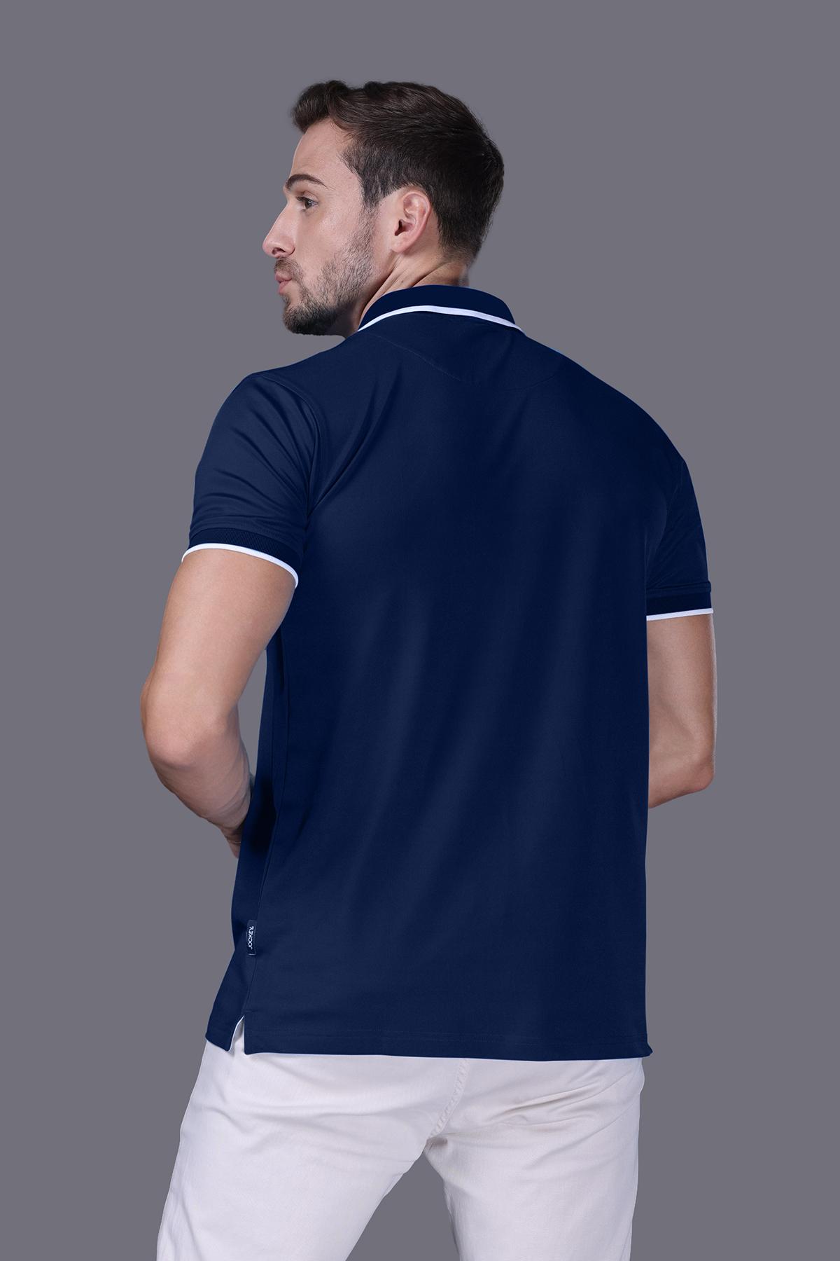 Áo Polo Nam Jockey poly quickdry thêu logo Half Boy - J1313