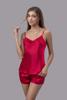 Bộ short nữ Vera satin trơn hai dây - V0759