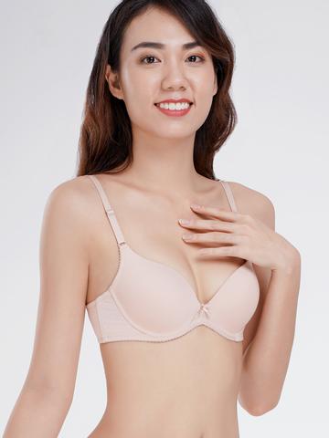 Áo ngực nữ Misaki cúp 3/4 mút vừa nylon trơn  M1023Da