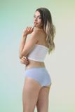 Quần lót bikini nữ Misaki polyamide trơn - M1070