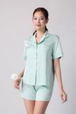 Bộ pijama ngắn nữ Vera latin trơn tay ngắn - V0773
