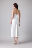 Đầm dài Vera by Chipu satin trơn phối ren - C0044
