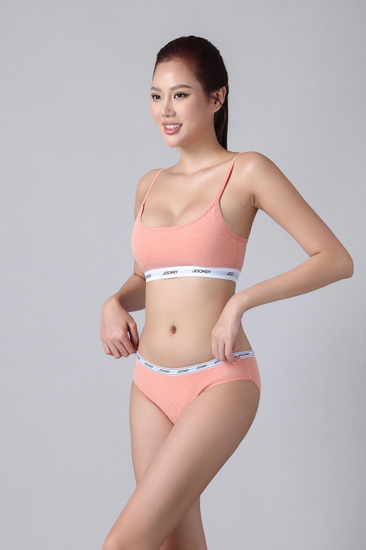 Quần Bikini Nữ Jockey trơn Cotton - J4009
