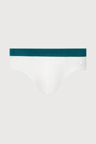 Quần lót nam Jockey in logo dáng brief - J0043Xanh rêu