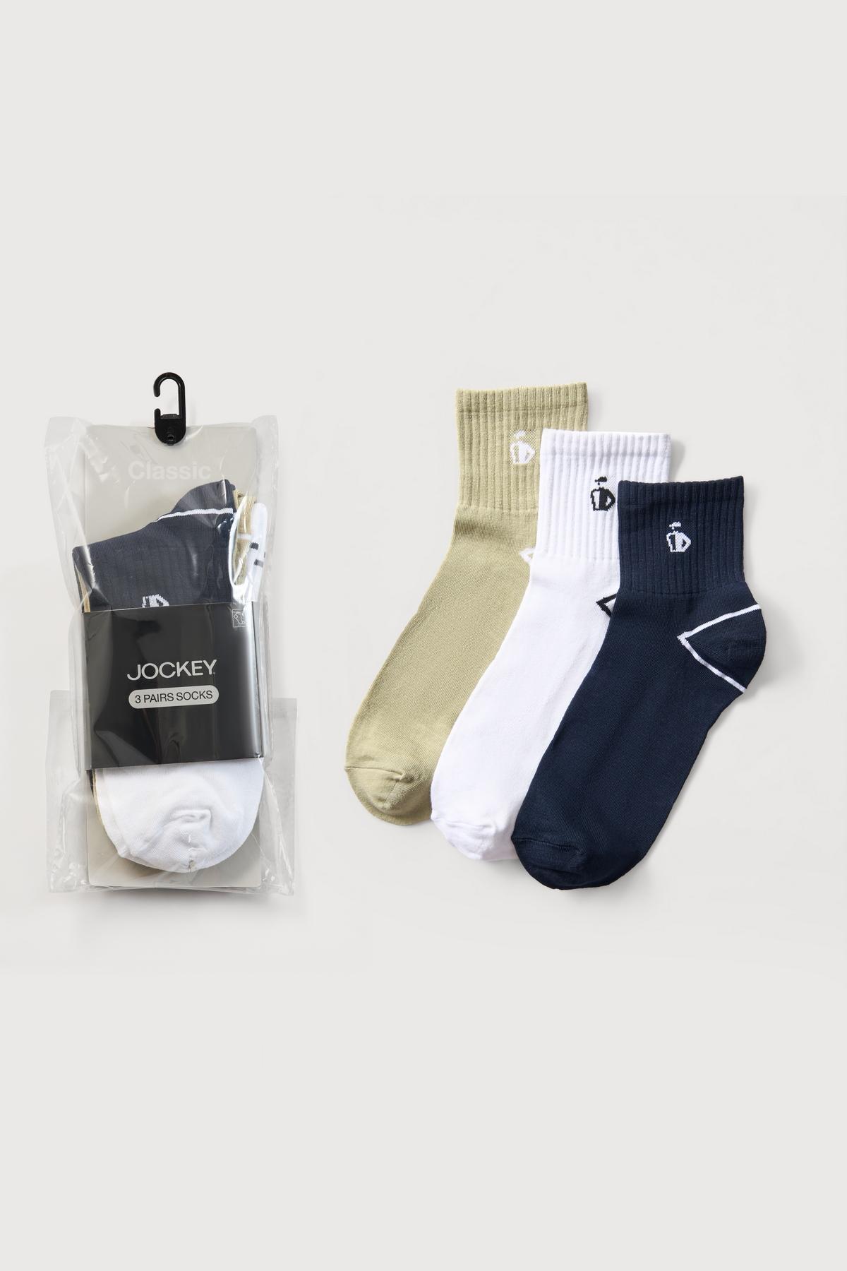 Pack 3 vớ Jockey cổ vừa Bamboo - J4070