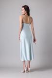 Đầm dài Vera by Chipu satin trơn phối ren - C0044