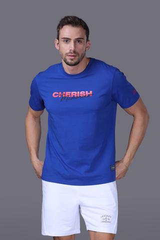 Áo T - Shirt Jockey Unisex in họa tiết - J4103Xanh