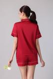 Bộ pijama ngắn nữ Vera latin trơn tay ngắn - V0773