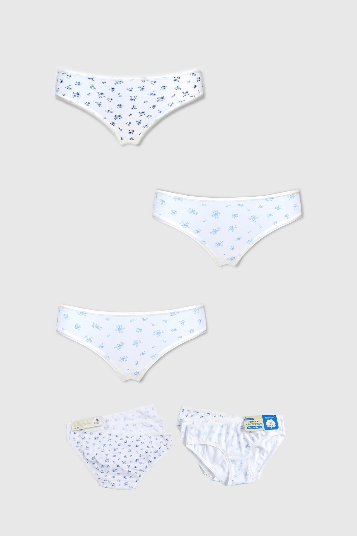 Quần lót bikini nữ Misaki cotton 4C in - M1087