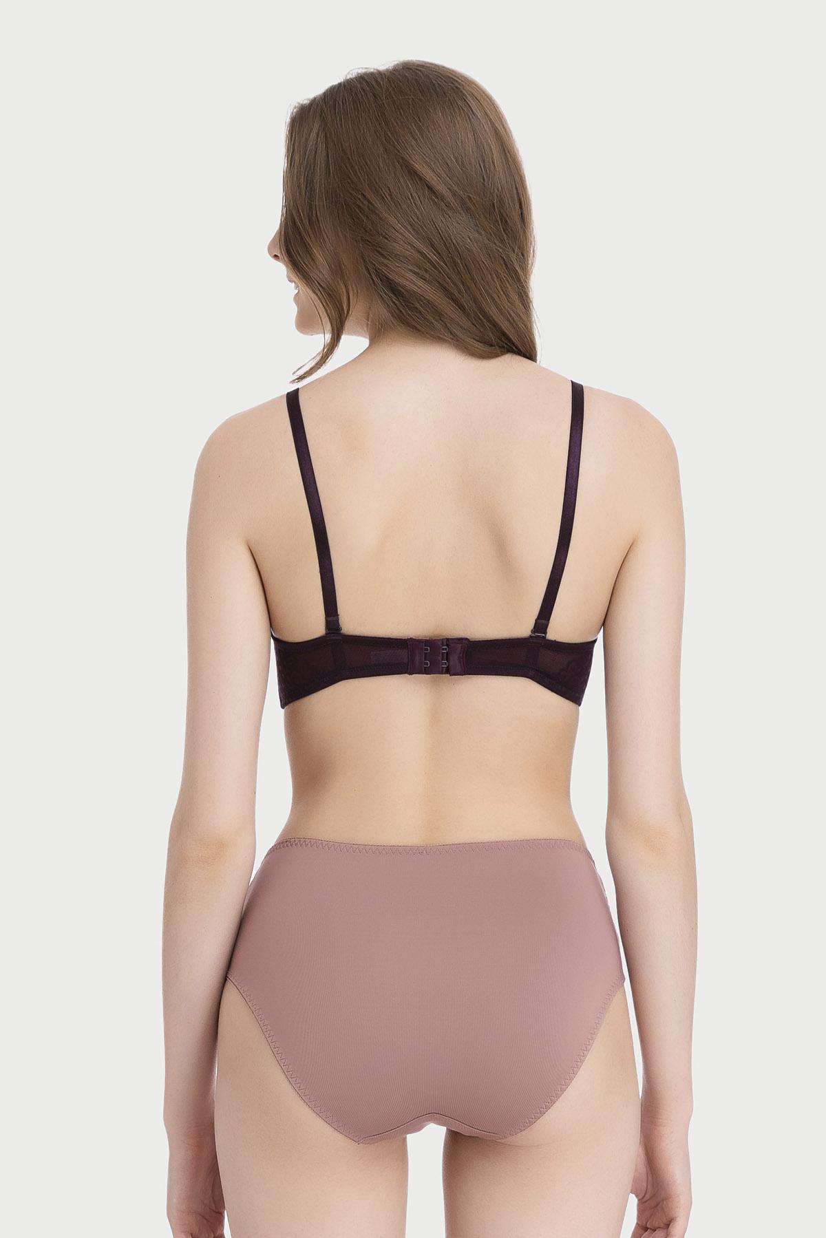 Quần lót lưng cao Misaki microfiber phối ren - M1083