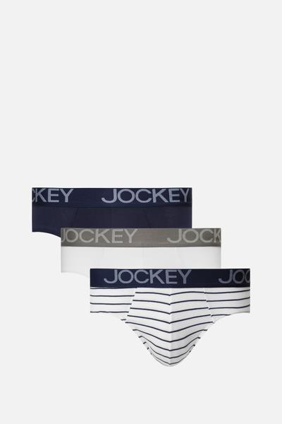 Hộp 3 quần lót Brief nam Jockey Cotton 4C trơn - 1274