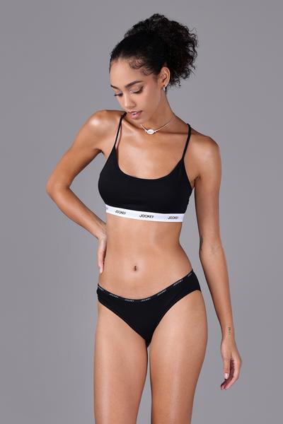 Quần Bikini Nữ Jockey trơn Cotton - J4009