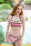 Đồ bơi Bandeaukini nữ VERA Polyamide phối màu Colorful Vibes - 0438