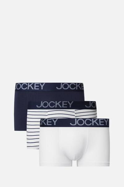 Hộp 3 quần lót Trunk nam Jockey Cotton 4C trơn - 1275
