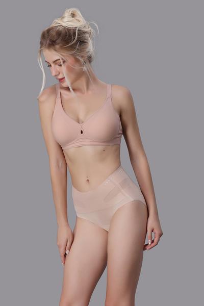 Quần lót lưng cao nữ Vera nylon trơn - V0633