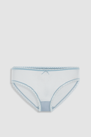 Quần lót bikini nữ Vera lưới phối ren - V0794Xanh dương