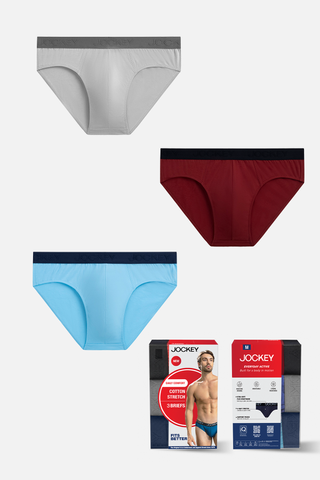 Quần lót Nam Jockey Cotton 4 chiều dáng brief -  J4013Tổng hợp 3