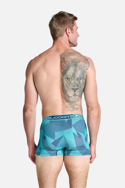 Quần lót nam thể thao Jockey Microfiber Active họa tiết dáng Trunk - J1261