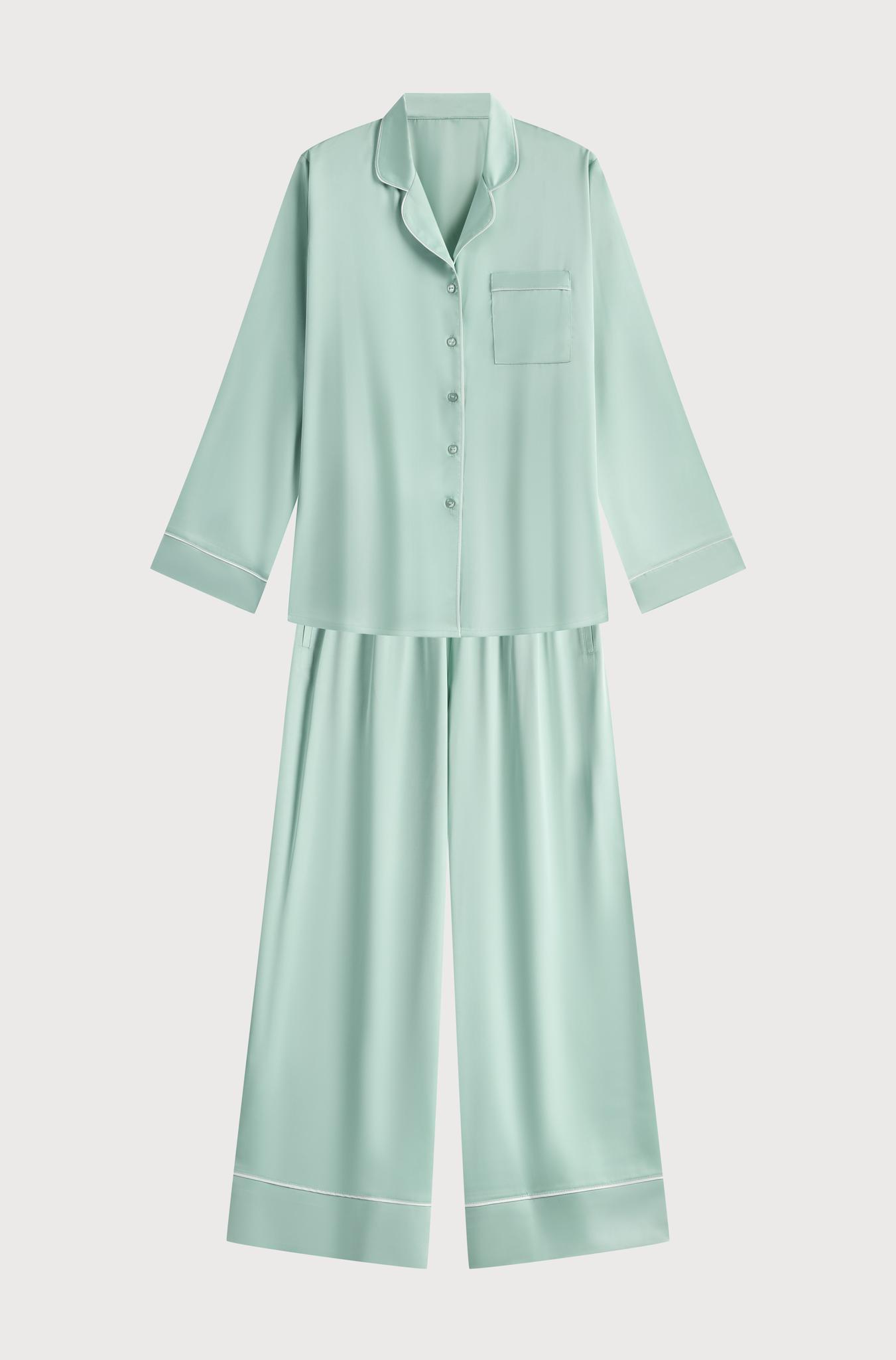 Bộ pijama dài nữ Vera latin trơn tay dài - V0775