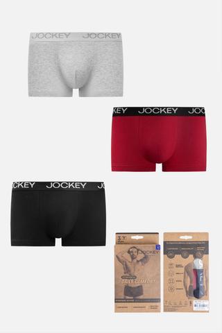 Quần lót nam Trunk Jockey Cotton 4 chiều trơn - J4002Tổng hợp 3