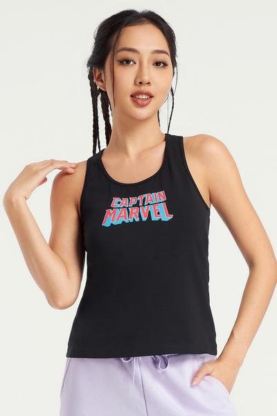 Áo tank top nữ Marvel cotton in điểm - D0007