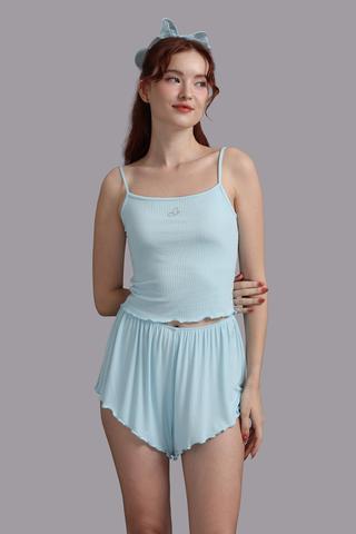 Bộ short Wow by NDLanNgoc bamboo spandex - N0014Xanh dương