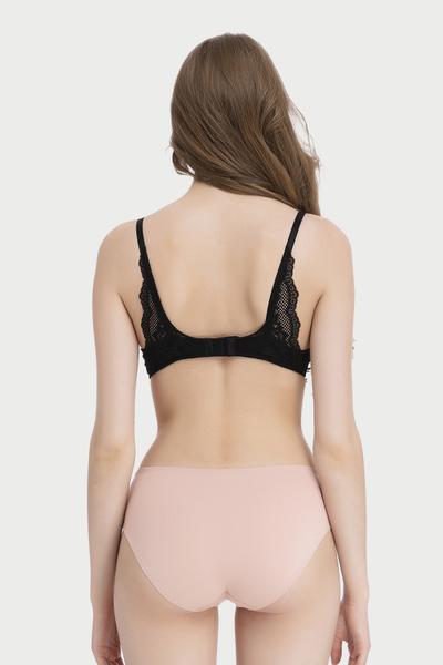 Quần lót lưng cao Misaki microfiber phối ren - M1082