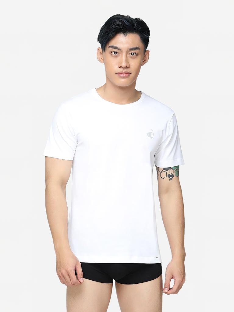 Áo T - Shirt nam Jockey Cotton compact in Haft boy - 7339