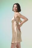 Đầm ngắn nữ Vera satin trơn - V0740