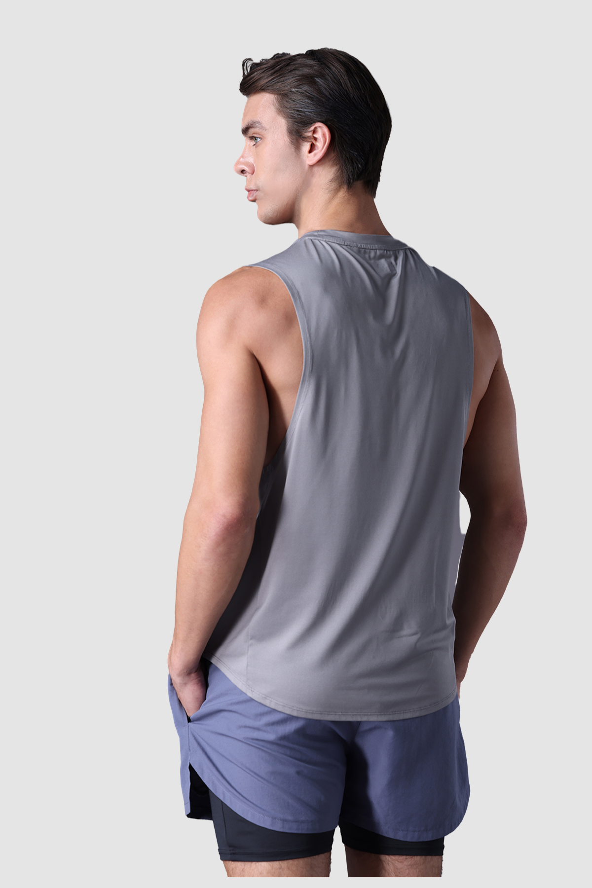 Áo T-top thể thao Jockey Nam chất liệu wicking in logo - 1371