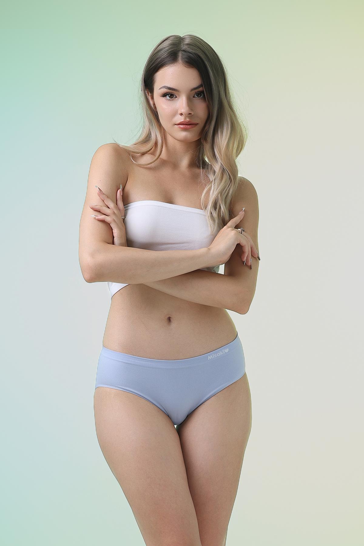 Quần lót bikini nữ Misaki polyamide trơn - M1070