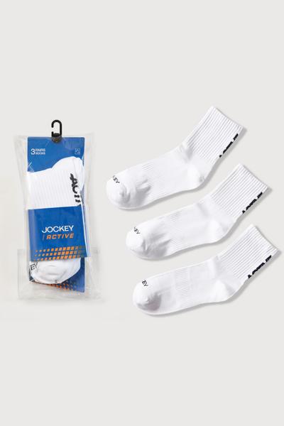 Pack 3 vớ thể thao Jockey cổ cao Bamboo - J4069