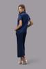 Bộ pijama dài nữ Vera satin trơn tay ngắn - V0762