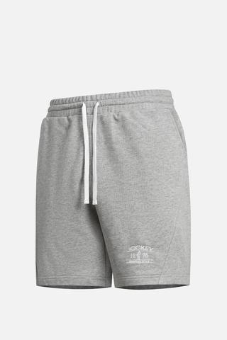 Quần short Nam Jockey thun da cá thêu logo - J4092Xám melange