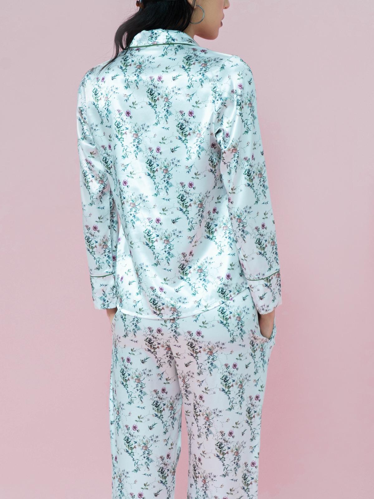 Bộ pijama Vera tay dài in họa tiết - 0345
