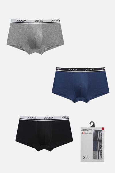 Hộp 3 Quần Jockey thun visco kháng khuẩn dáng Trunk - 1273