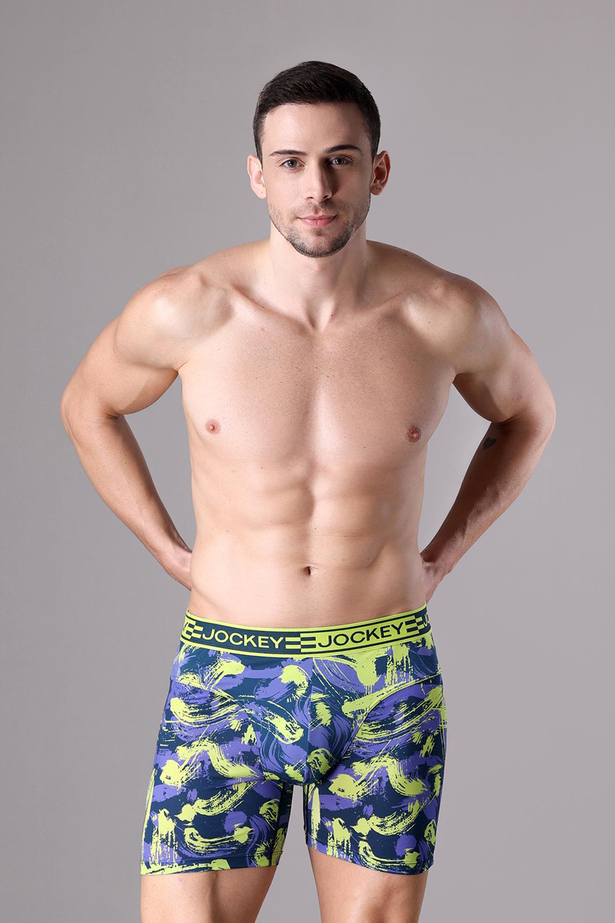 Quần lót nam Jockey polyamide in họa tiết dáng Boxer Trunk - J4065