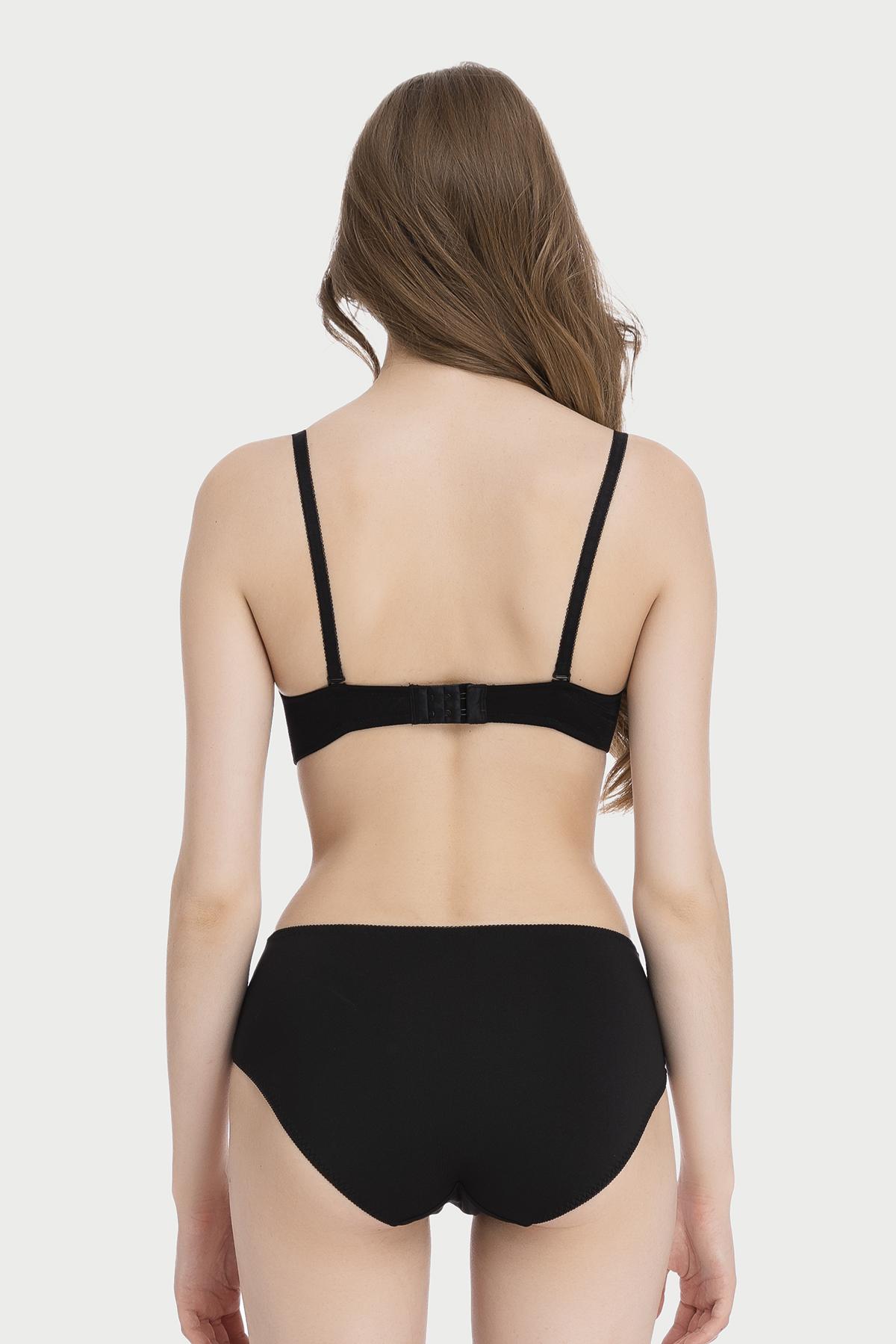 Quần lót lưng cao Misaki microfiber phối ren - M1081