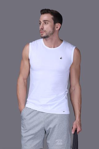 Áo thun nam Jockey Tank Top Cotton Compact - J7343Trắng