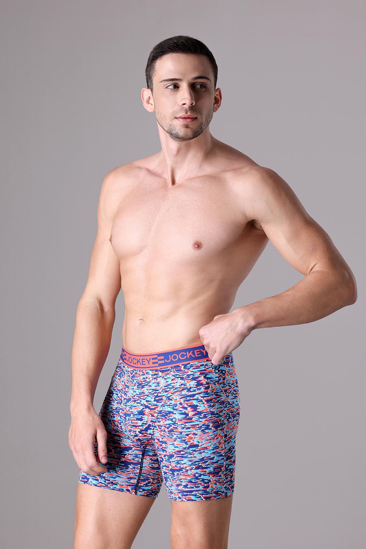 Quần lót nam Jockey polyamide in họa tiết dáng Boxer Trunk - J4065