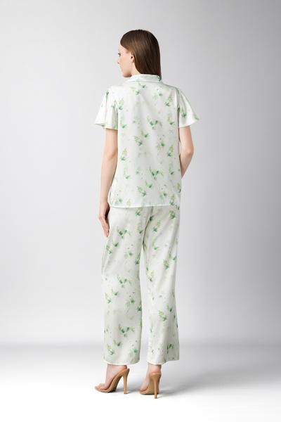 Bộ pijama dài nữ Vera latin in tay ngắn - V0821