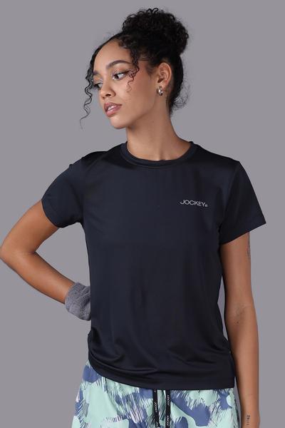 Áo T- shirt thể thao Jockey Nữ chất liệu wicking in logo - J1377